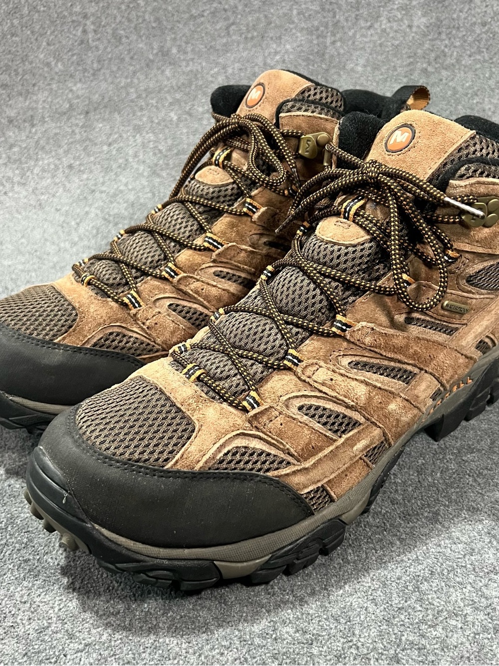 Merrell Moab 2 Mid Waterproof Leather Hiking Boots Men’s Size 14 Earth Brown